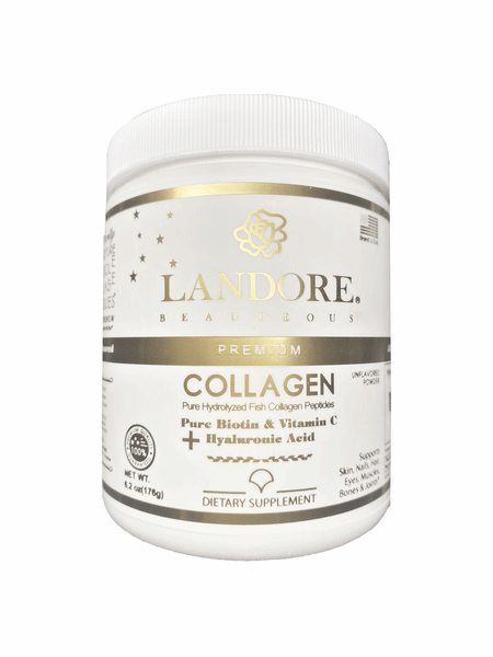 Premium Halal Collagen Peptides Powder + Pure BIOTIN/HYALURONIC Acid/Vitamin C | Type 1&3 Collagen | Anti-Aging | Amino Acids for Skin, Hair, Nails.