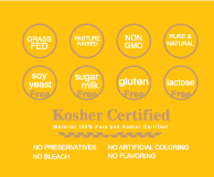 Kosher Bovine Collagen Peptides Powder Plus Pure BIOTIN, HYALURONIC Acid, Vitamin C(UNFLAVORED)
