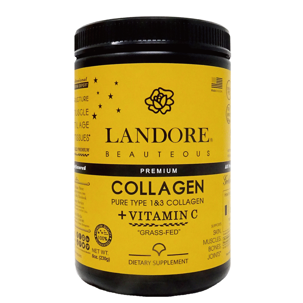 Kosher Bovine Collagen Plus Vitamin C | Type 1&3 Collagen | Anti-Aging Amino Acids | Bones, Muscles, Tendons and Joints, Skin | Paleo Friendly | Non-GMO | Proudly Made in U.S.A.